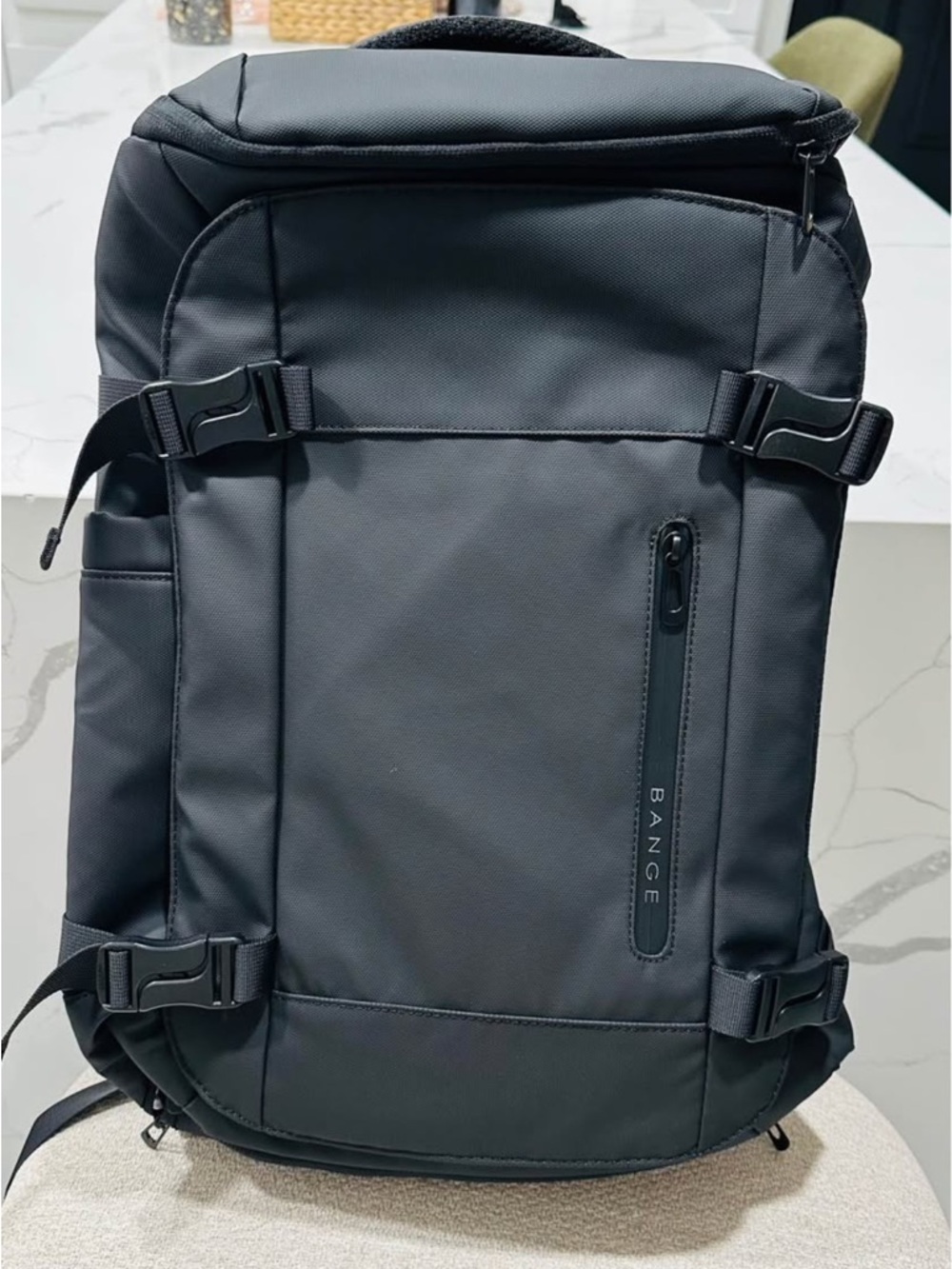 Black Tactical Laptop Backpack - Men